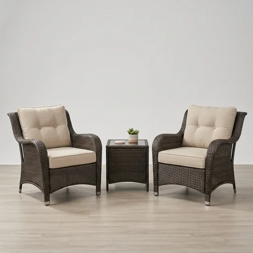 Christopher Knight Home Outdoor Wicker Chair Set