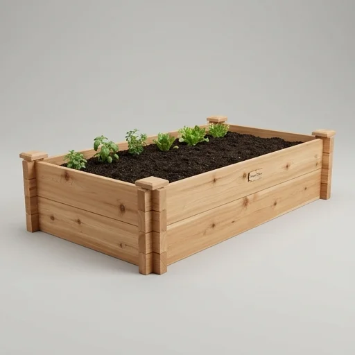 Greenes Fence Cedar Raised Garden Bed