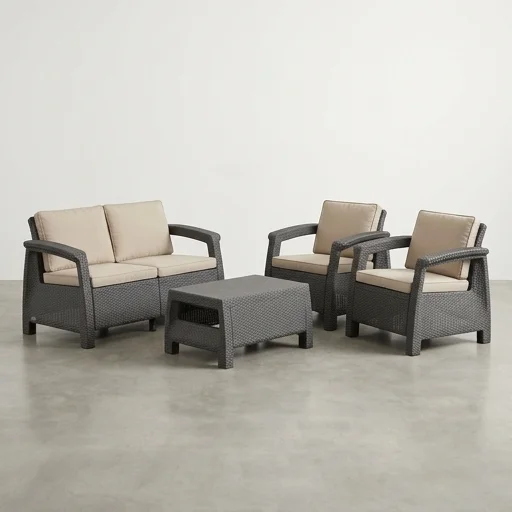 Keter Corfu Resin Patio Set